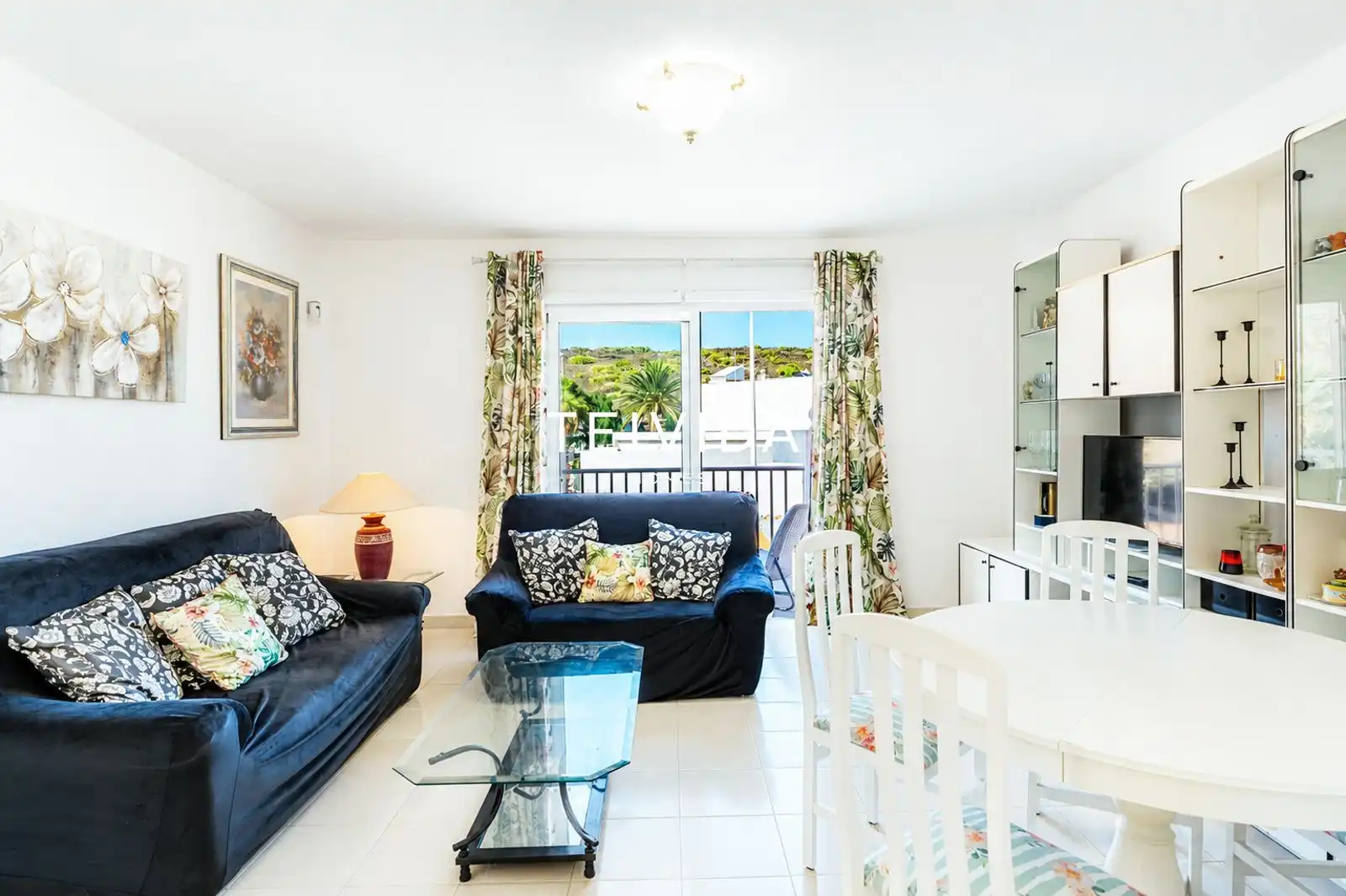 Sala de estar de Piso de alquiler en Granadilla de Abona con Terraza, Piscina y Amueblado
