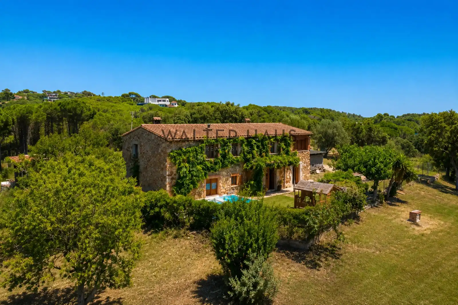 Vista exterior de Finca rústica en venda en Calonge i Sant Antoni amb Aire condicionat, Jardí privat i Terrassa