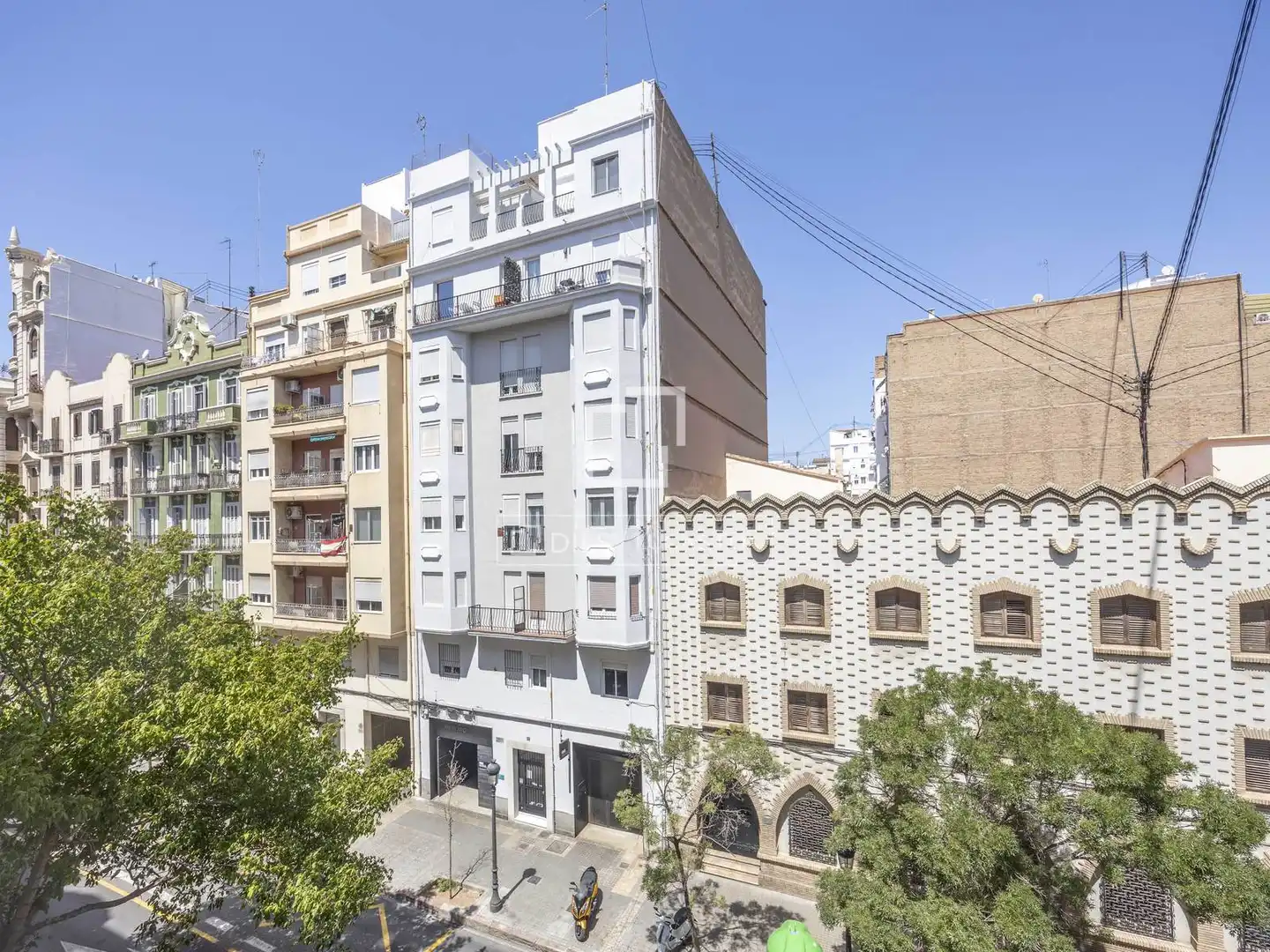 Exterior view of Flat for rent in Valencia  with Air Conditioner, Parquet flooring and Furnished
