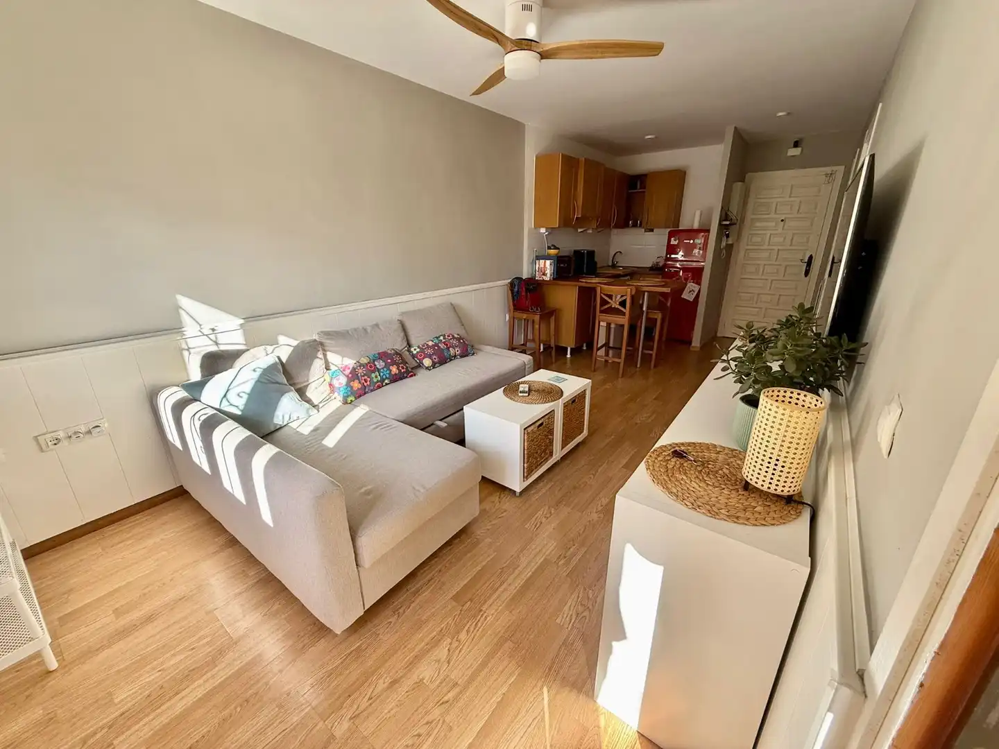 Wohnzimmer von Erdgeschoss zur Miete in San Javier mit Klimaanlage, Terrasse und Möbliert