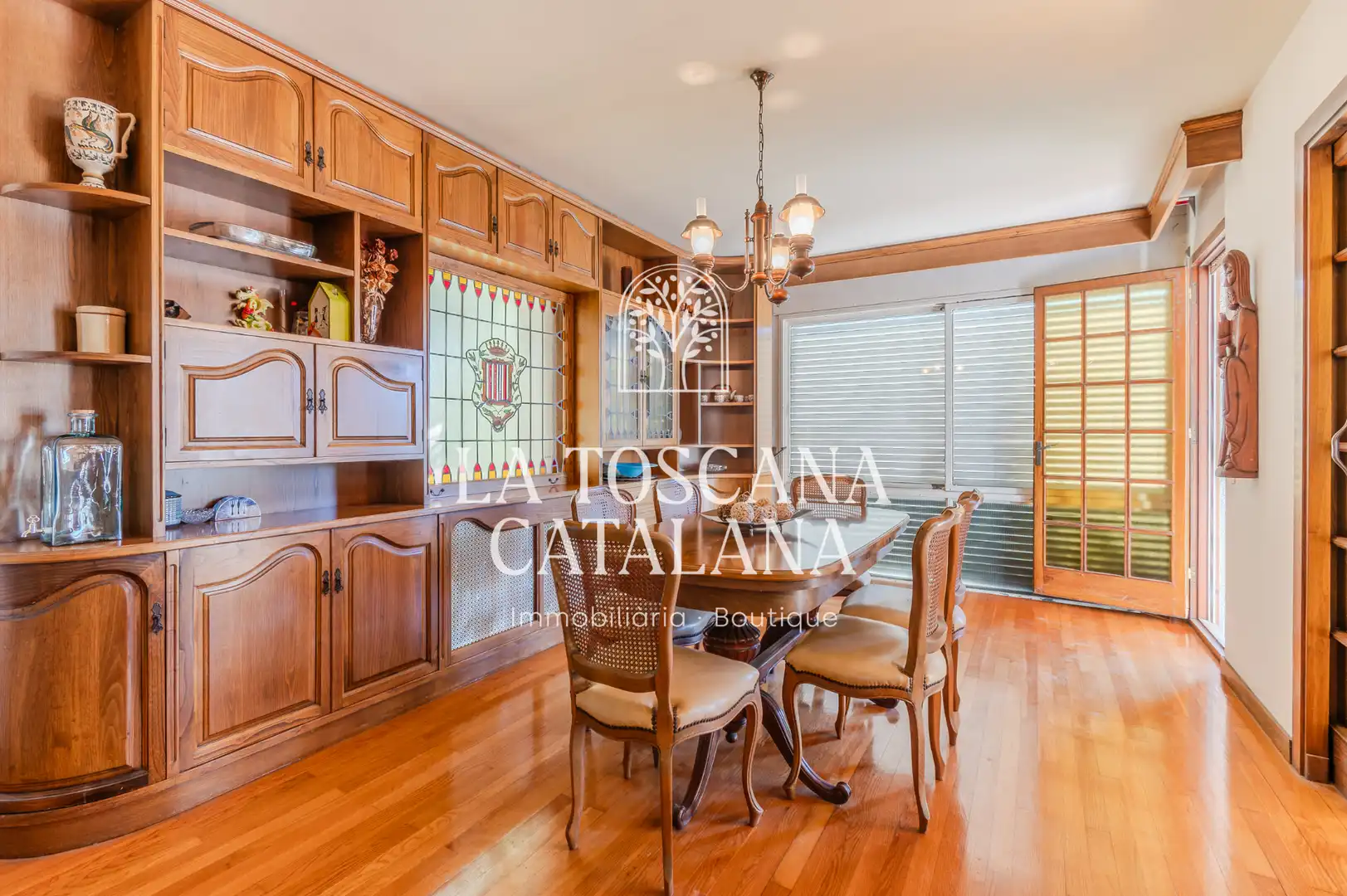 Comedor de Casa o chalet en venta en Caldes de Malavella con Calefacción, Jardín privado y Parquet