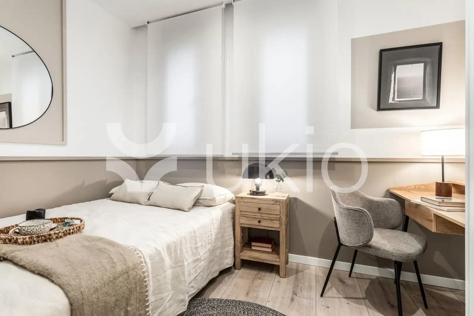 Habitación de Apartamento de alquiler en Madrid con Aire acondicionado, Calefacción y Amueblado