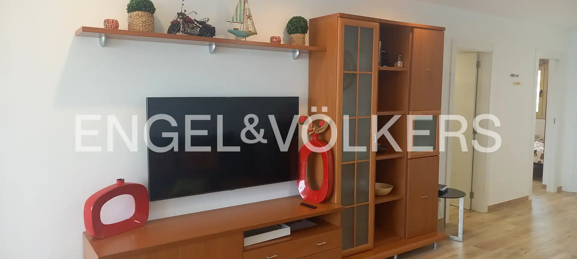 Wohnzimmer von Wohnung zur Miete in Mont-roig del Camp mit Klimaanlage, Heizung und Parkett