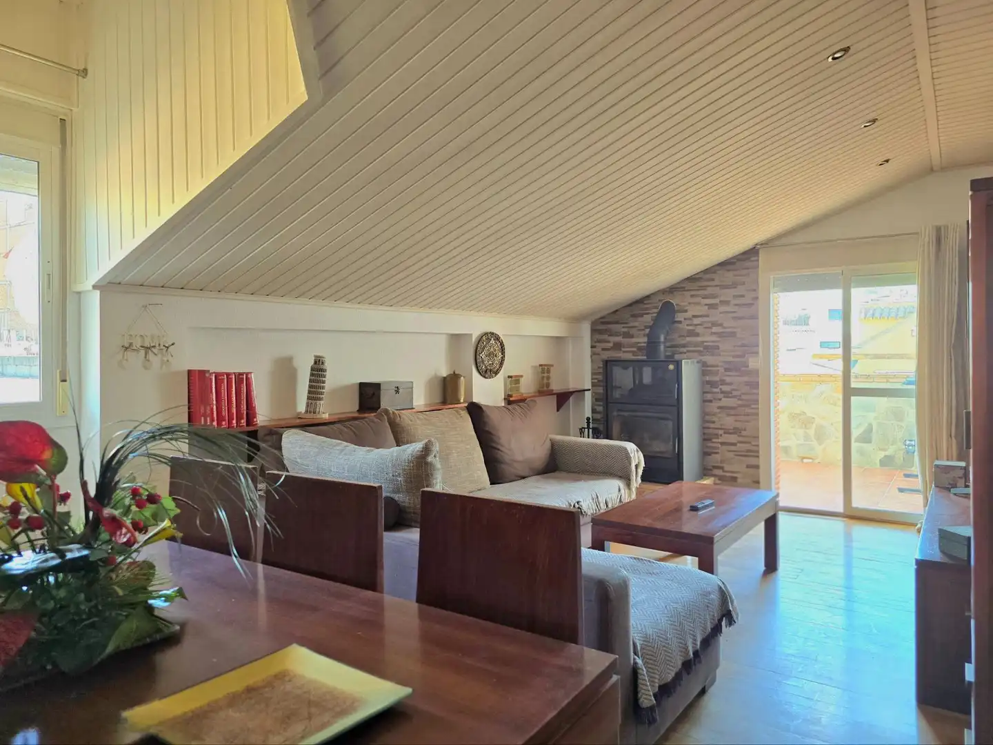Sala de estar de Ático en venta en Alhaurín El Grande con Aire acondicionado, Calefacción y Parquet