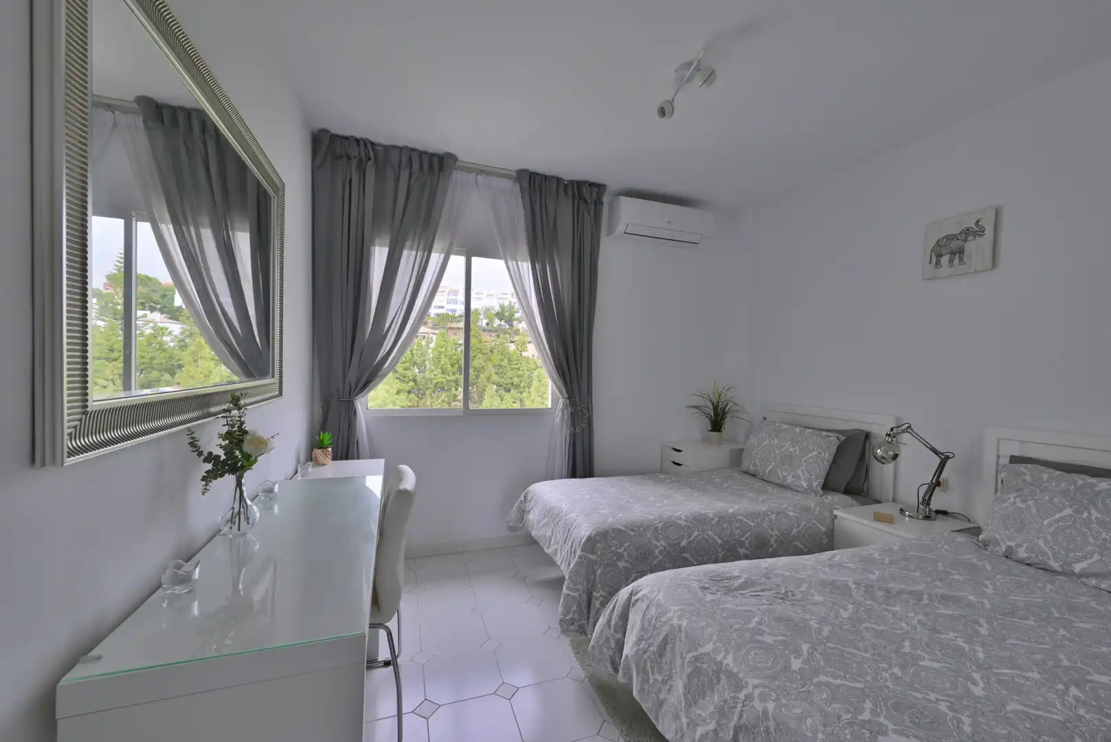 Schlafzimmer von Wohnungen zum Verkauf in Mijas mit Klimaanlage, Terrasse und Schwimmbad