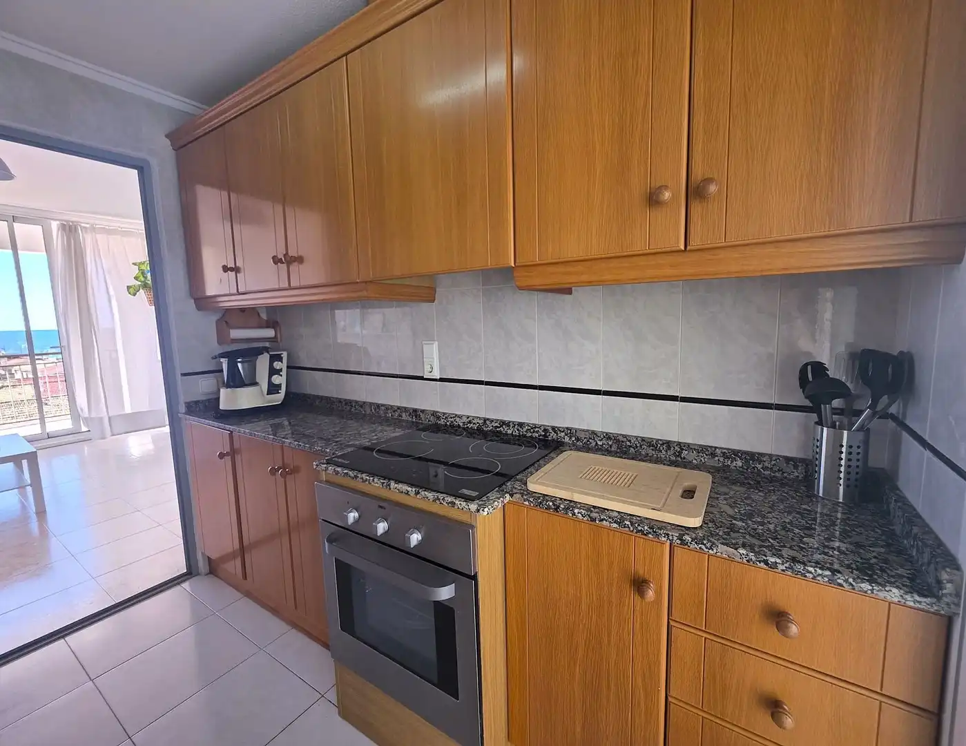 Cocina de Apartamento en venta en Santa Pola con Aire acondicionado, Terraza y Amueblado