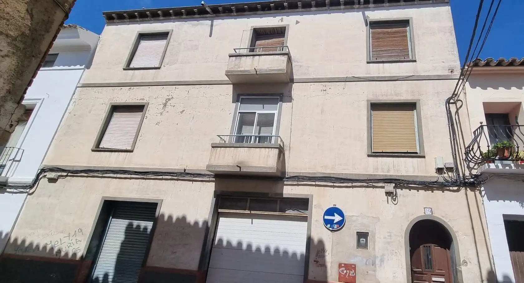Vista exterior de Casa o xalet en venda en Épila amb Calefacció i Terrassa