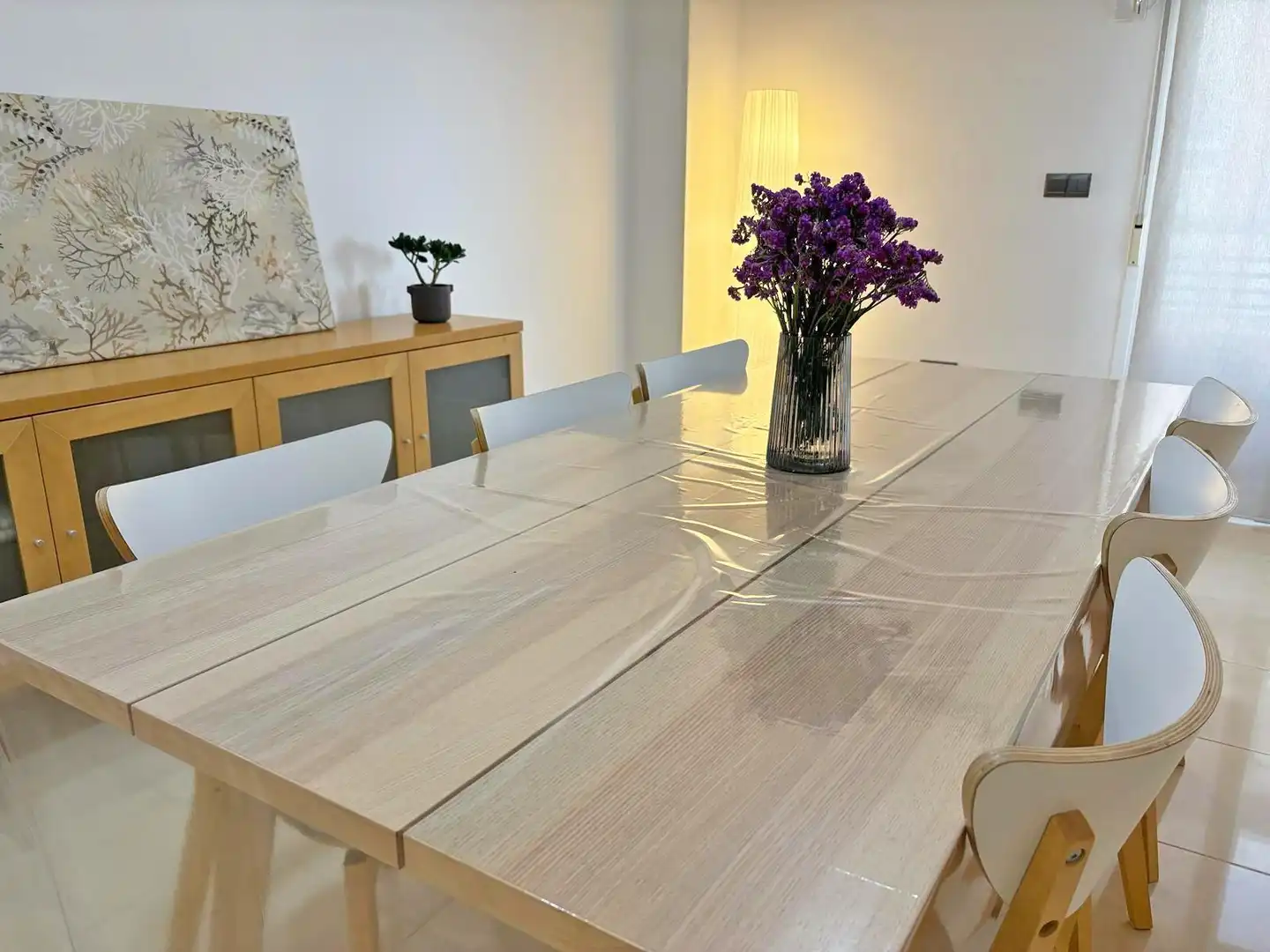 Dining room of Flat for rent in Santa Pola  with Heating, Terrace and Furnished