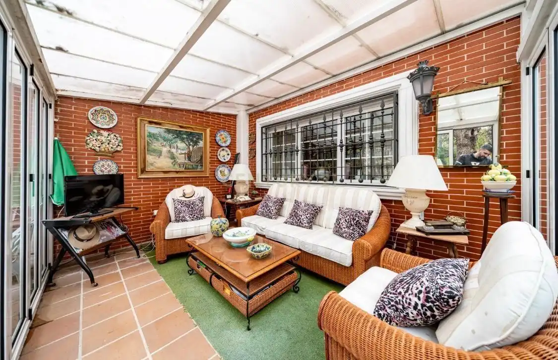 Terraza de Casa o chalet en venta en Madrid con Aire acondicionado, Jardín privado y Trastero
