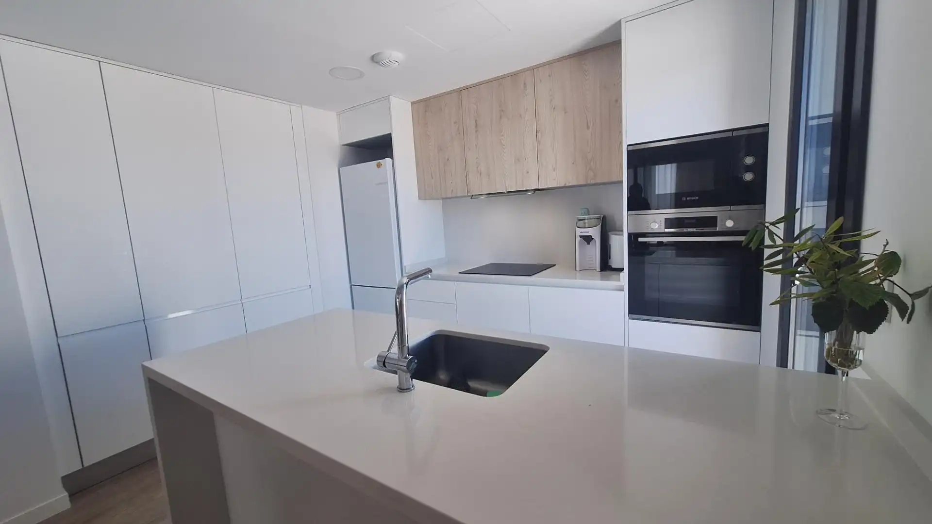 Kitchen of Flat for rent in Sant Joan d'Alacant  with Air Conditioner, Private garden and Terrace