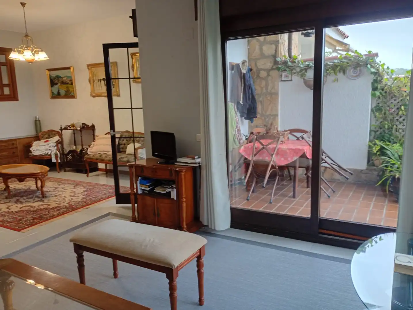 Terrassa de Casa adosada en venda en Gijón  amb Calefacció, Jardí privat i Terrassa