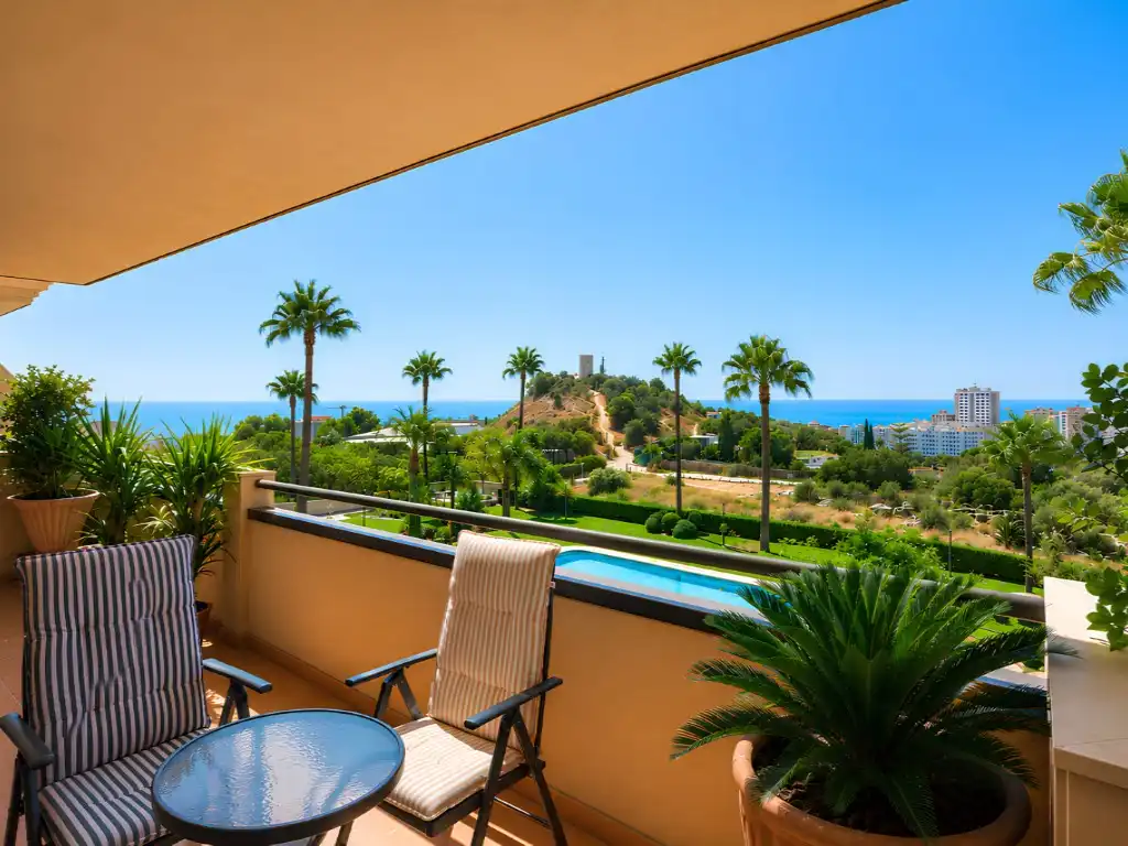 Terrace of Flat for sale in Fuengirola  with Air Conditioner, Private garden and Terrace