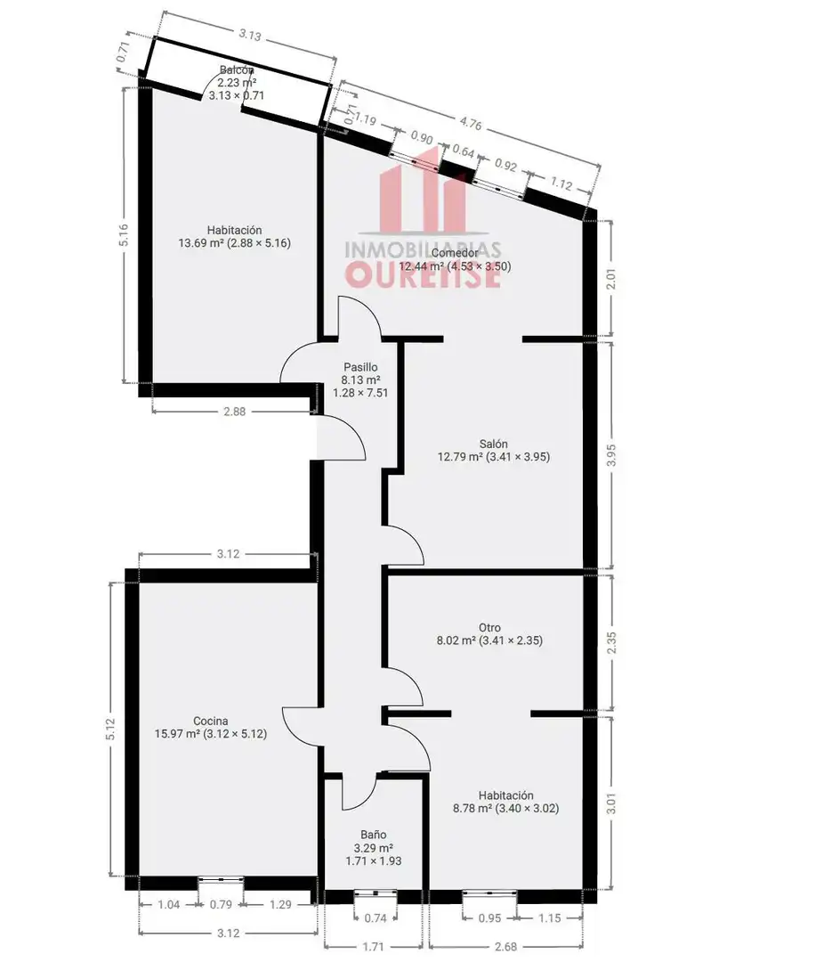 Piso en venta en Ourense Capital  con Balcón