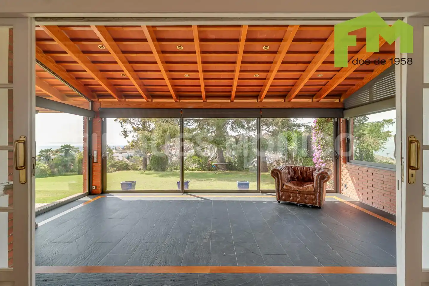Terraza de Casa o chalet en venta en Teià con Aire acondicionado, Calefacción y Jardín privado