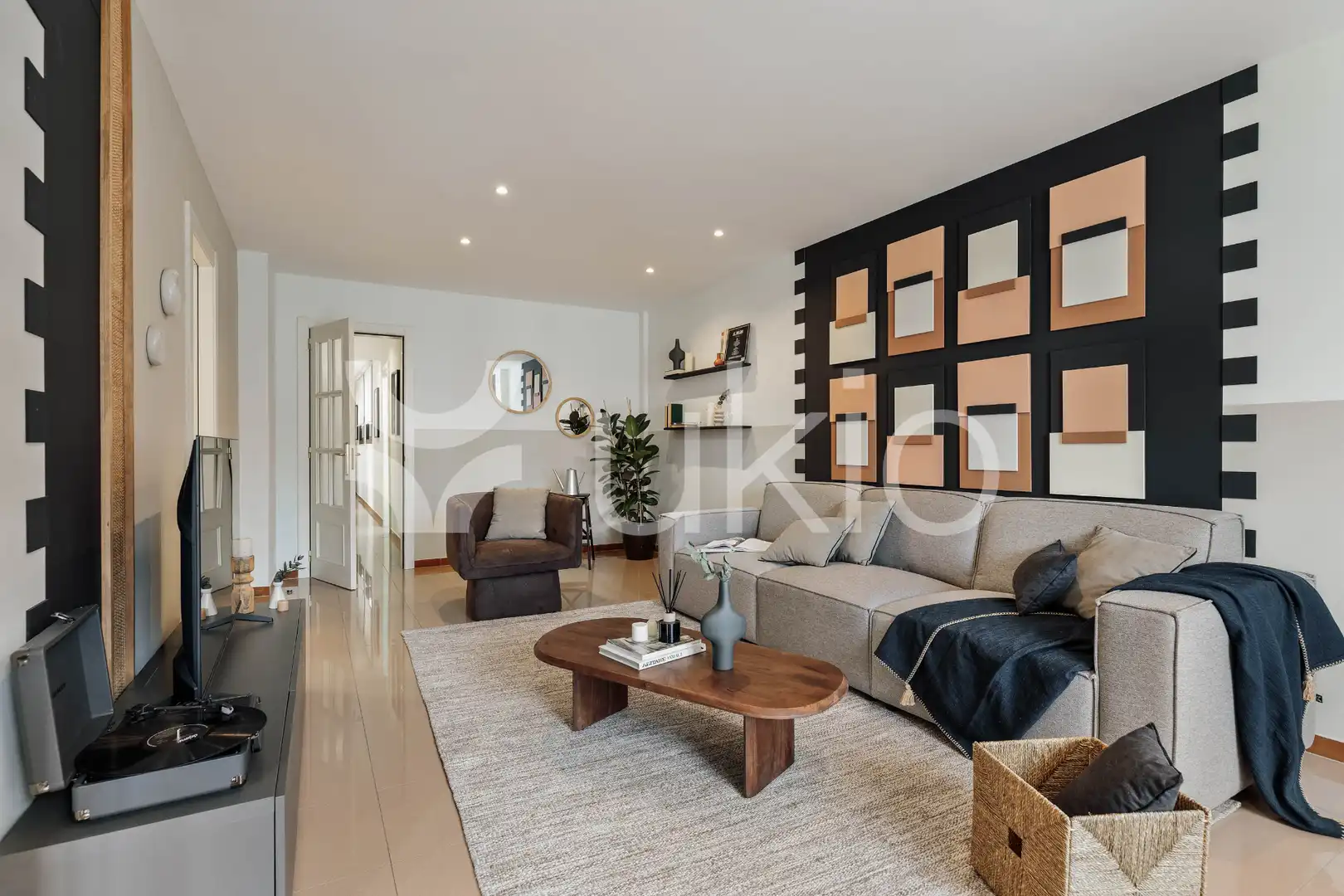 Living room of Apartments for rent in Barcelona  with Air Conditioner, Heating and Furnished