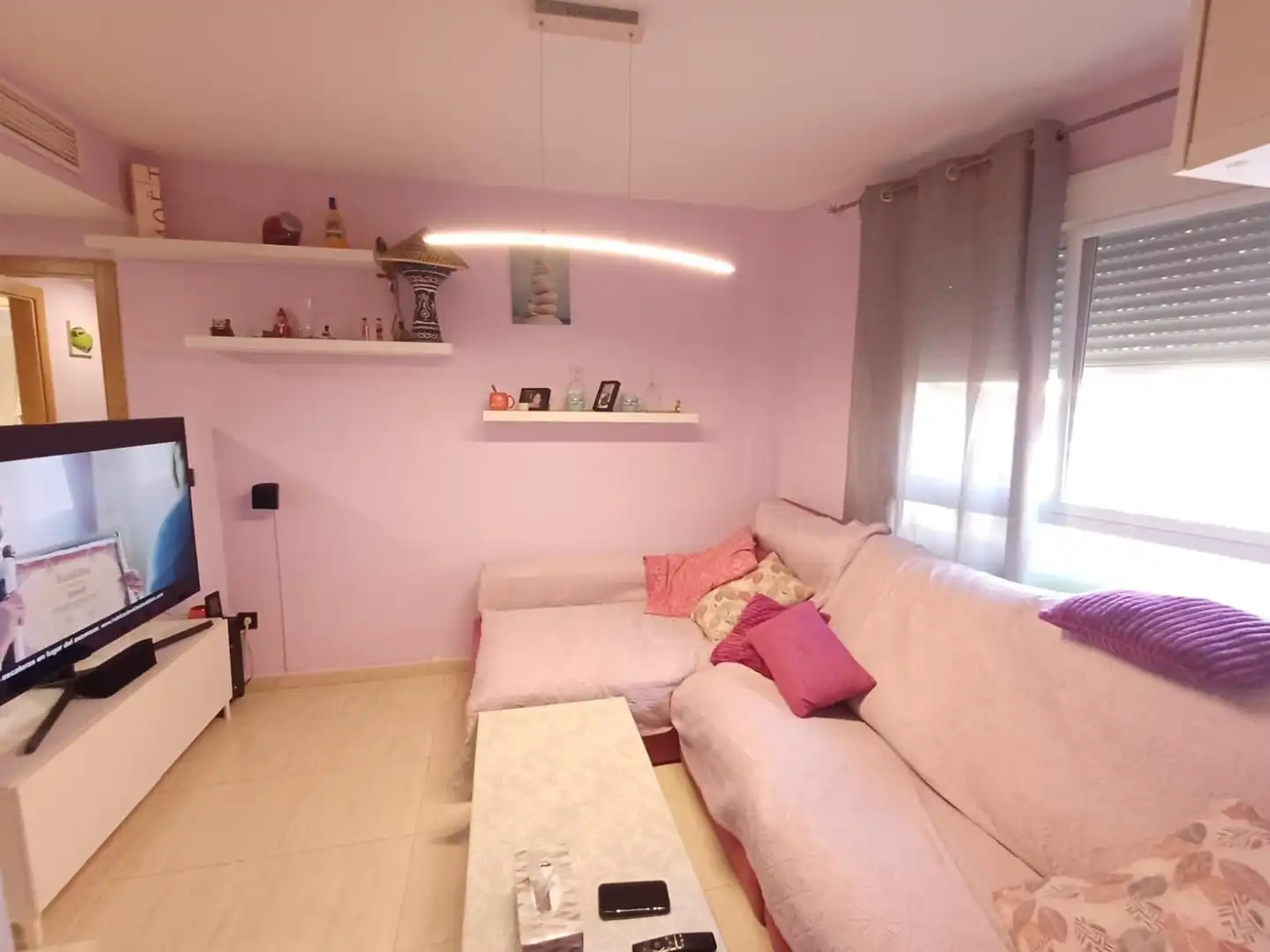 Sala de estar de Piso en venta en Murcia con Aire acondicionado y Trastero
