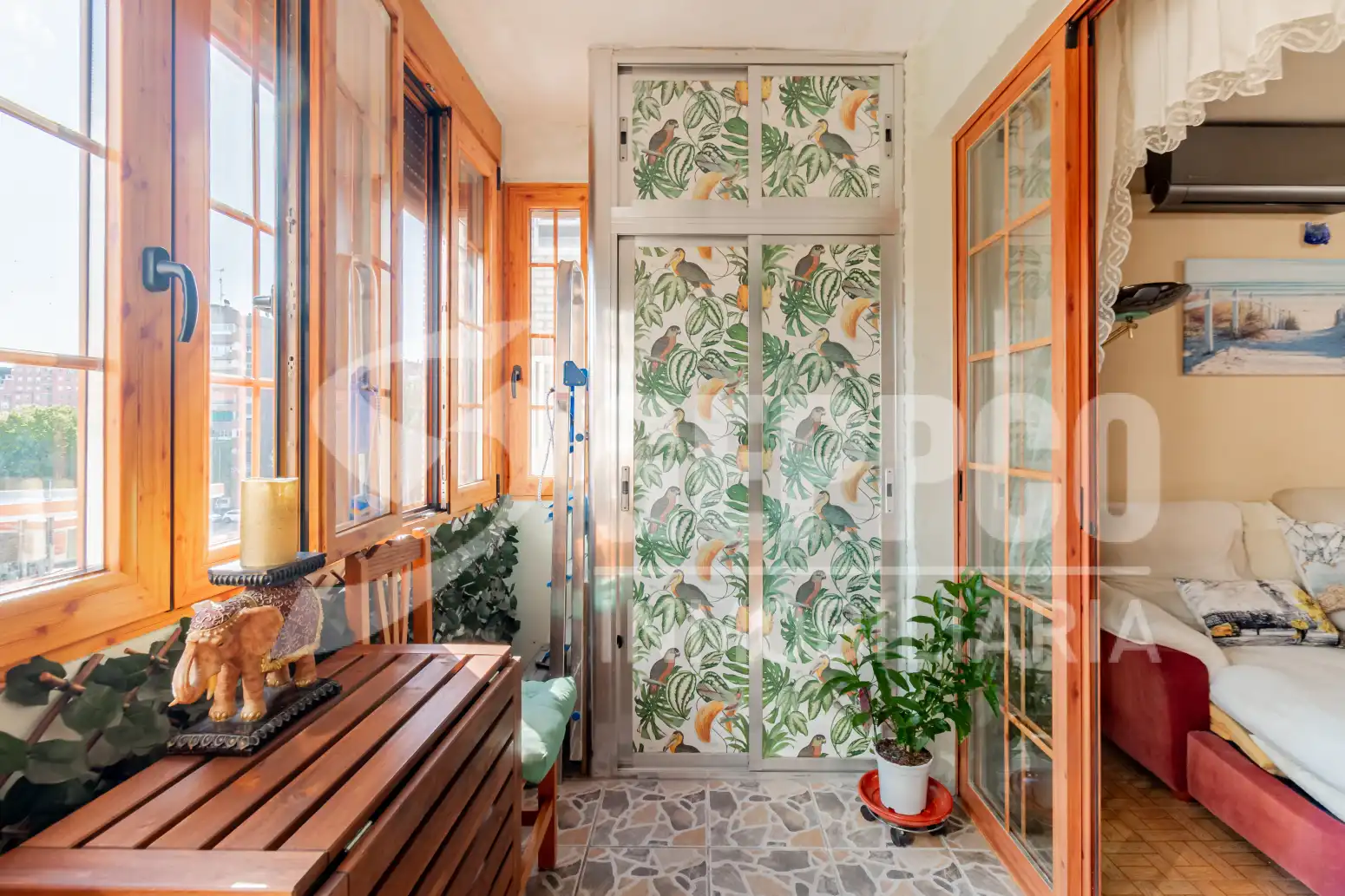 Balcony of Flat for sale in Móstoles  with Air Conditioner, Heating and Terrace