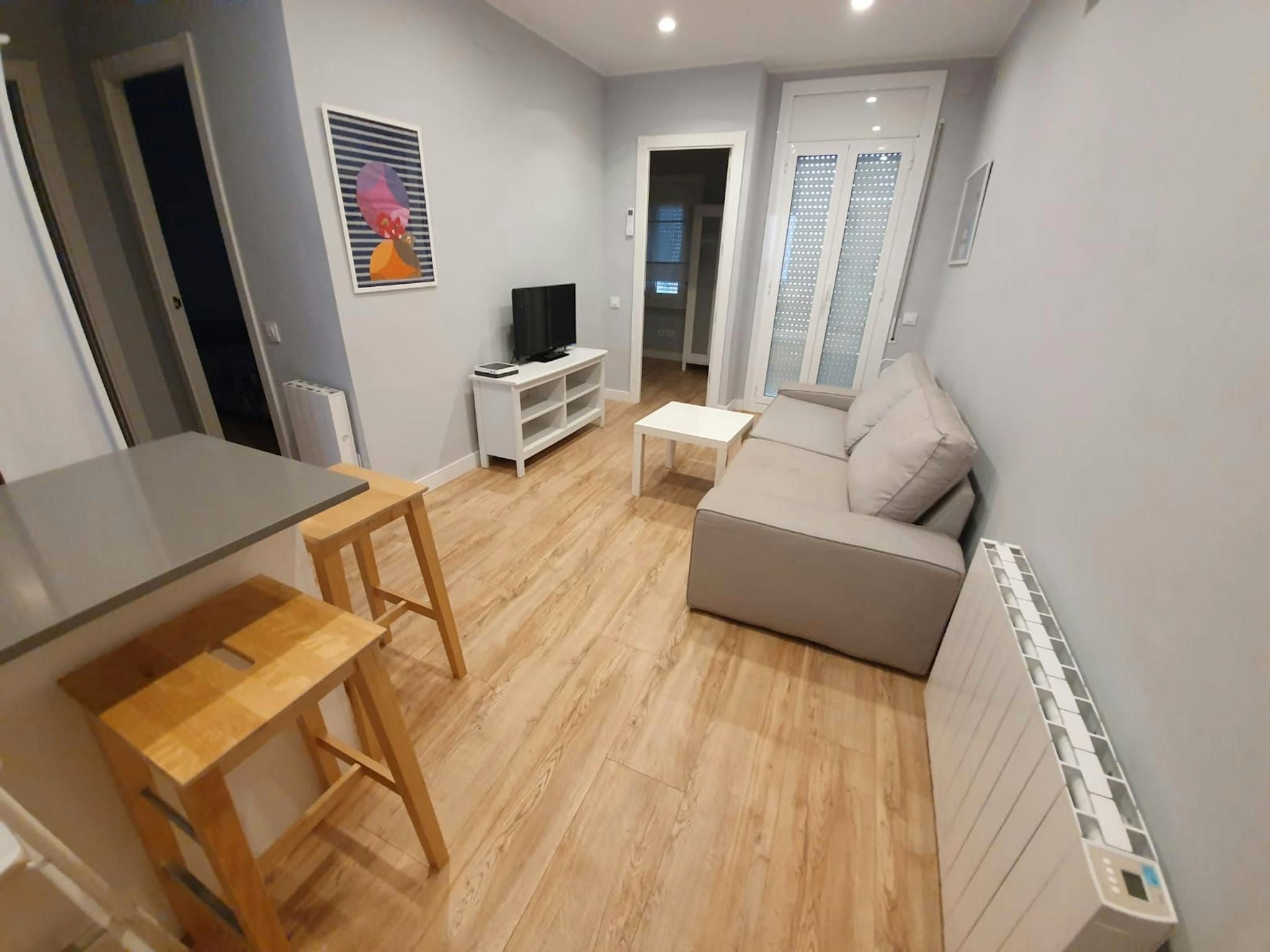 Living room of Flat for rent in  Barcelona Capital  with Air Conditioner, Heating and Furnished