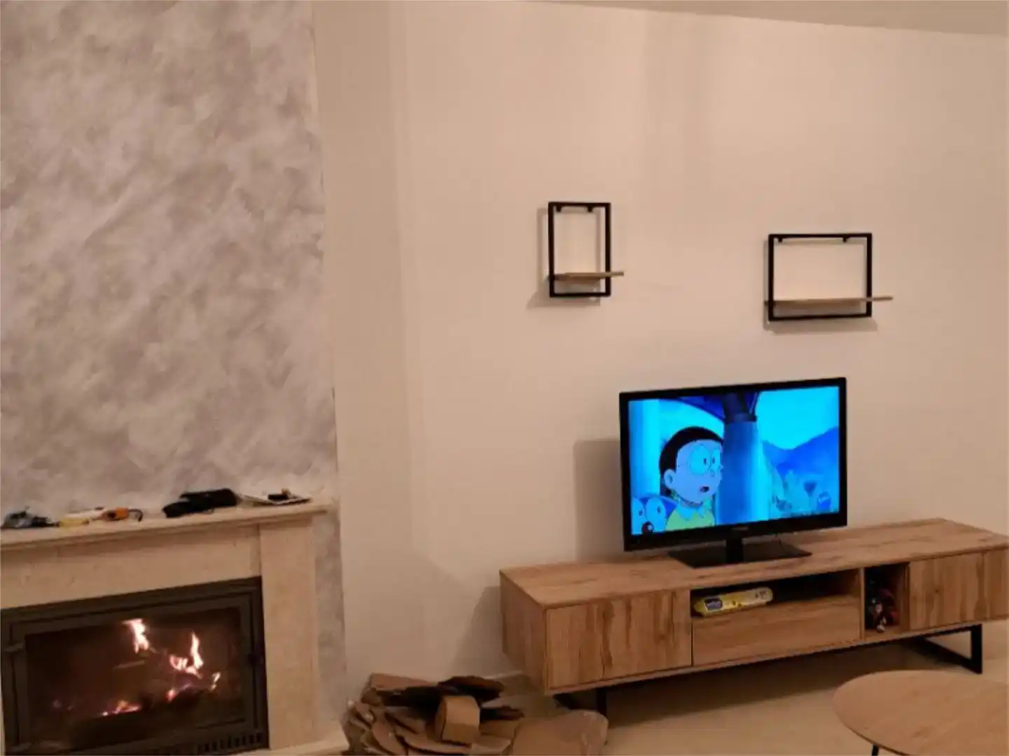 Living room of Detached homes for rent in Ardales  with Air Conditioner, Parquet flooring and Furnished