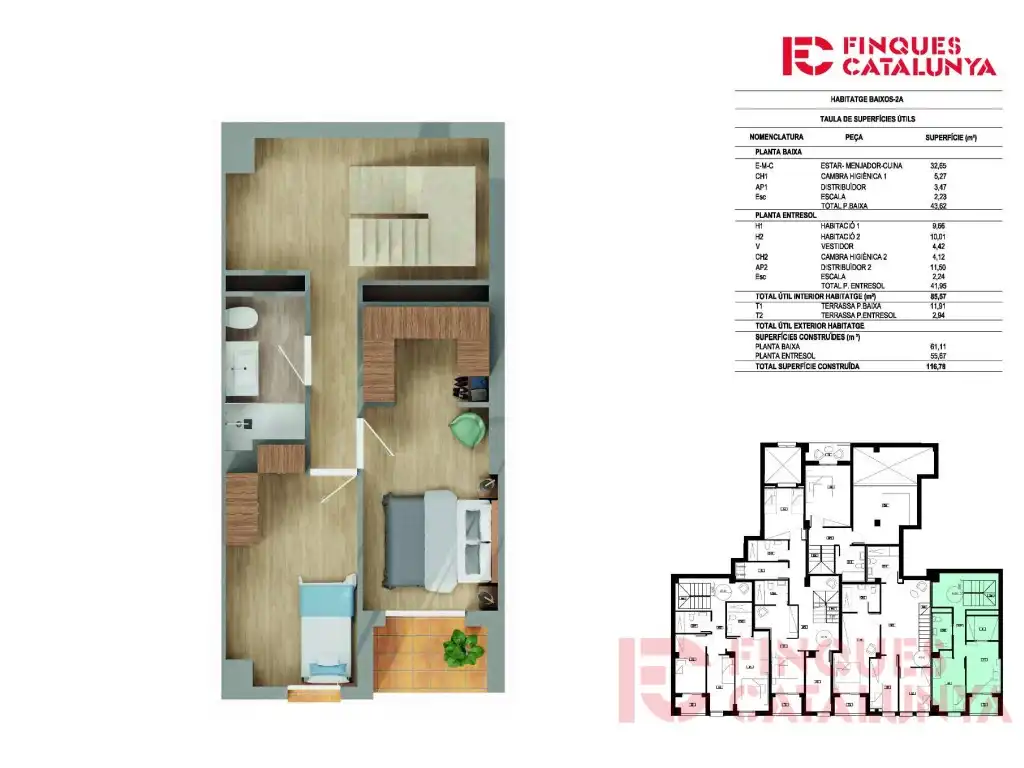 Planta baja en venta en Girona con Terraza y Balcón