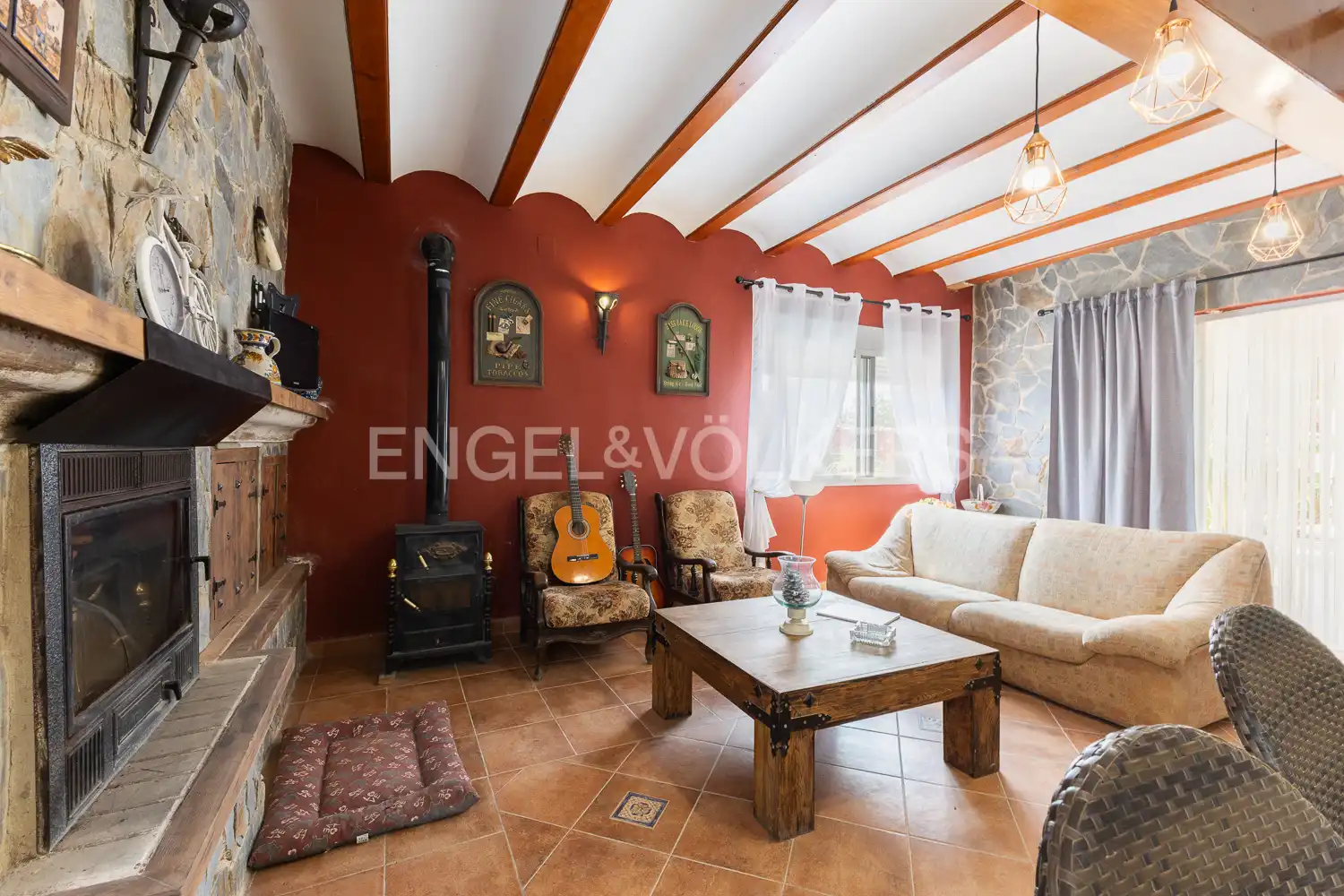 Sala de estar de Casa o chalet en venta en Casinos con Calefacción, Jardín privado y Terraza