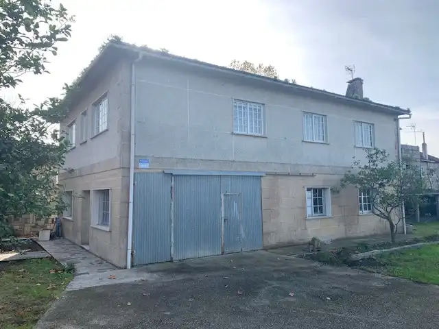 Vista exterior de Casa o chalet en venta en Meaño con Calefacción, Jardín privado y Terraza