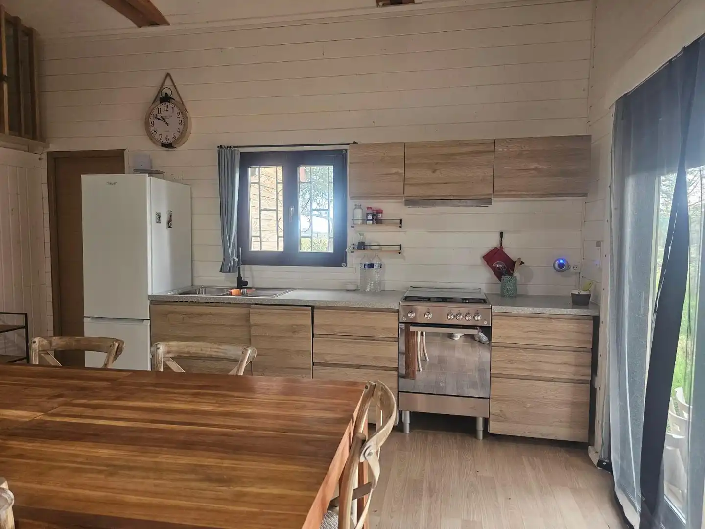 Cuina de Finca rústica en venda en Amposta amb Jardí privat, Terrassa i Moblat
