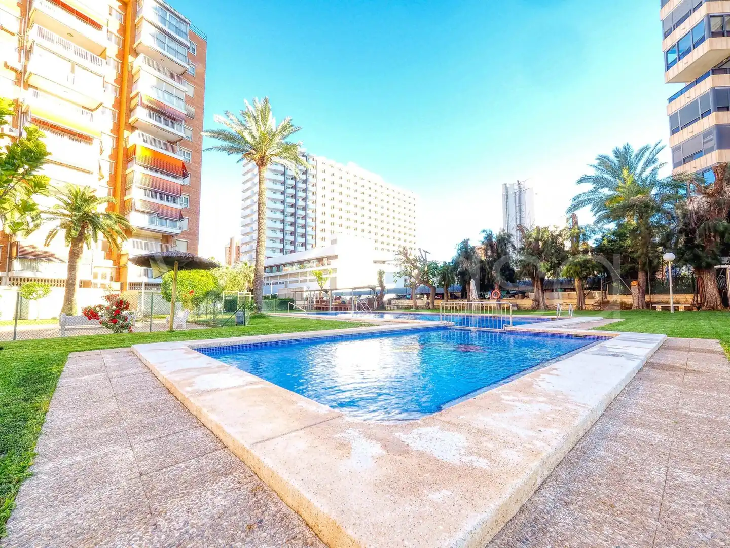 Swimming pool of Flat for sale in Benidorm  with Air Conditioner and Community pool