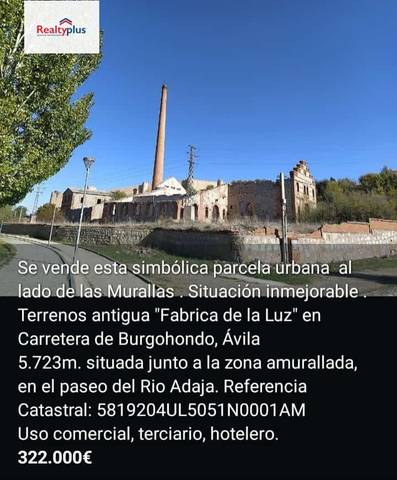 Terreno residencial en Venta en Carretera de Burgohondo en Sur