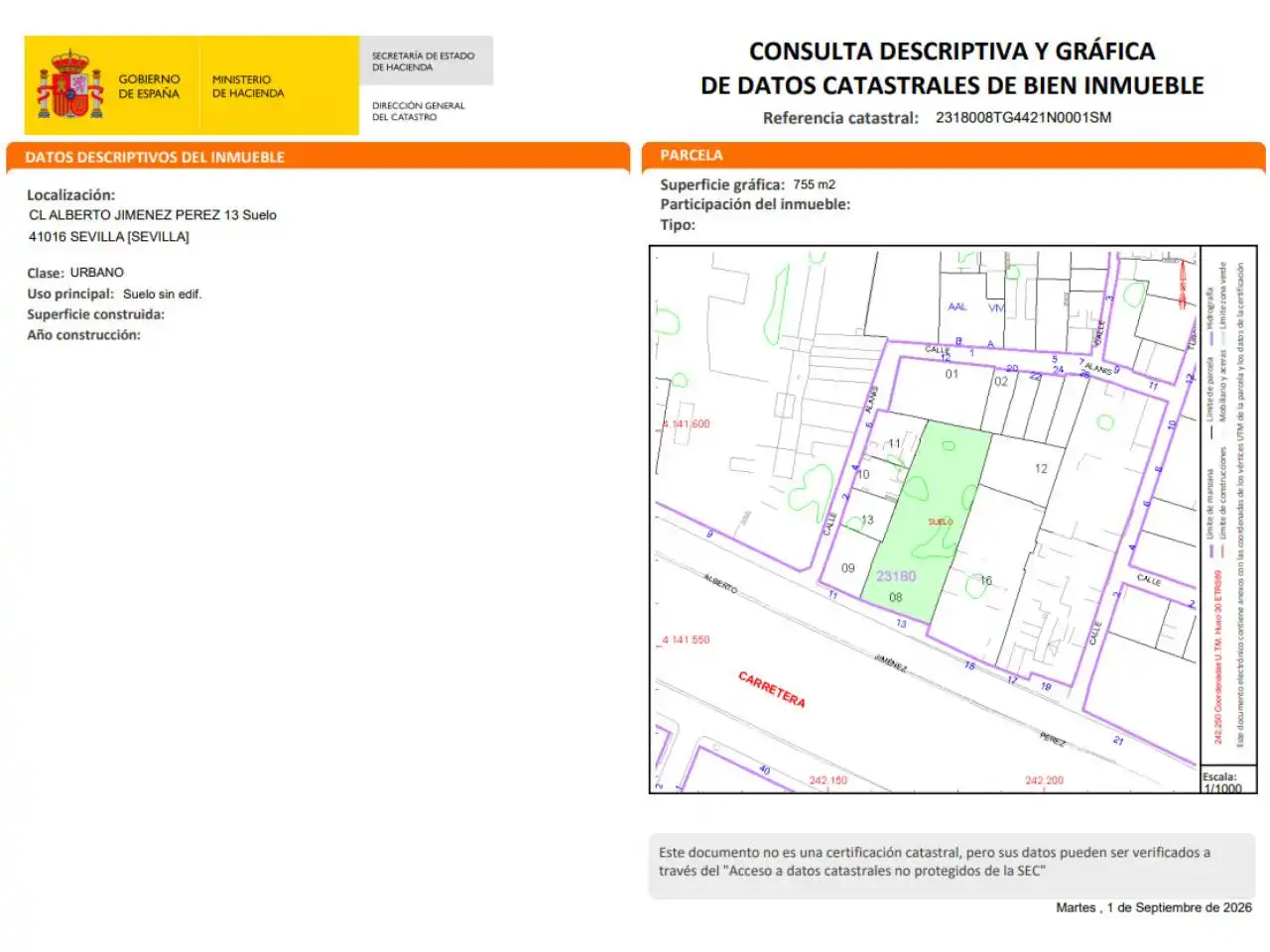 Terrenys i solars en venda a Calle ALBERTO JIMENEZ PEREZ, imagen 6