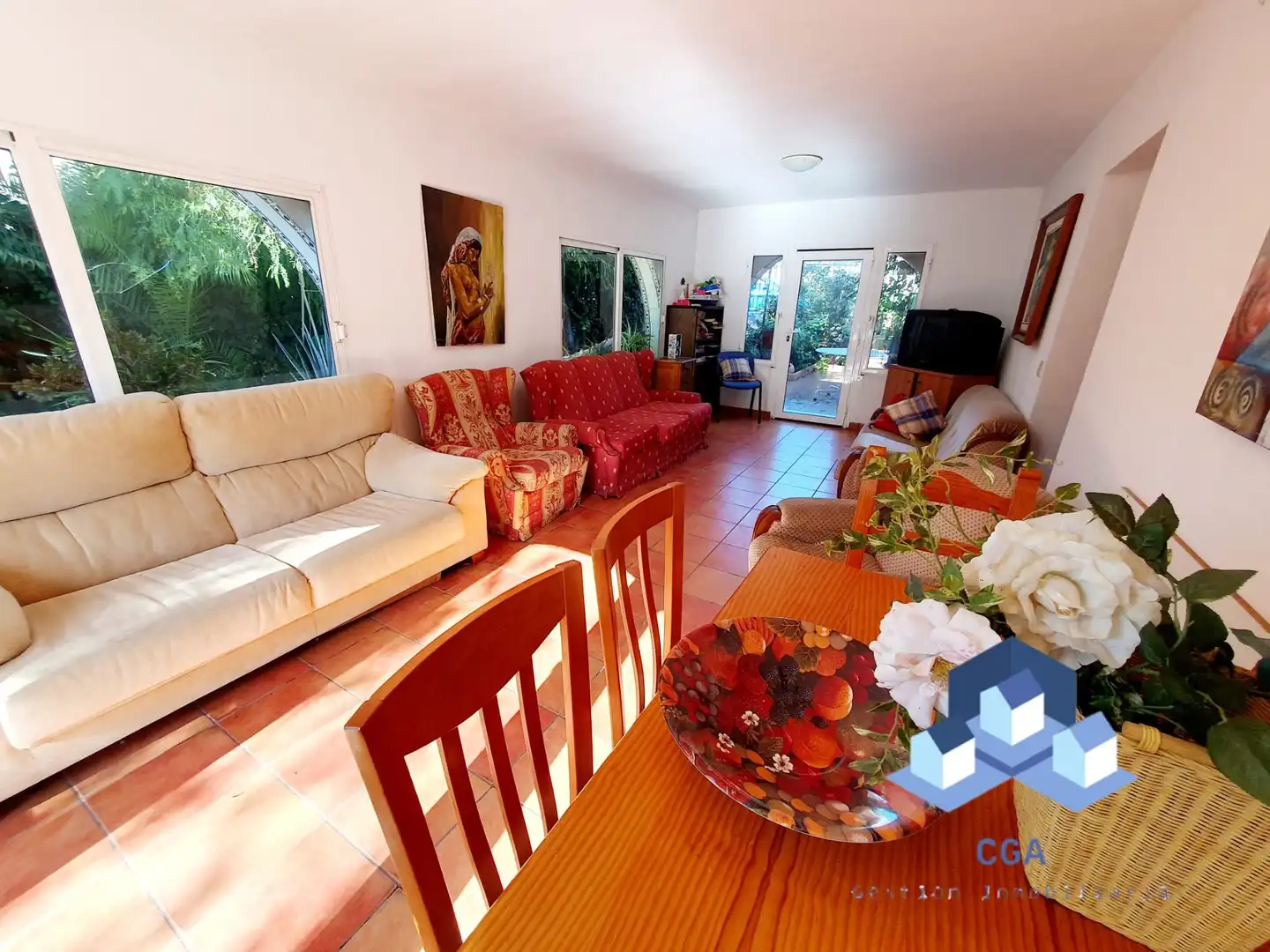 Sala de estar de Casa o chalet en venta en Lorca con Aire acondicionado, Calefacción y Jardín privado