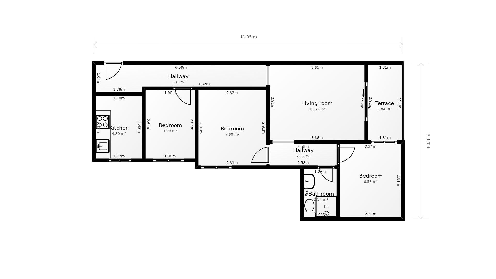 Flat for rent in Getafe  with Heating, Terrace and Furnished