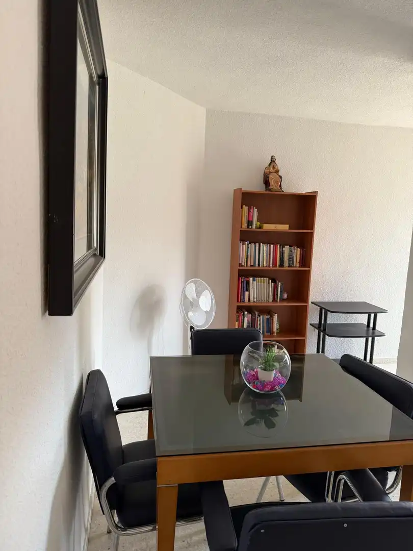 Living room of Flat for share in Granada  with Air Conditioner, Terrace and Furnished