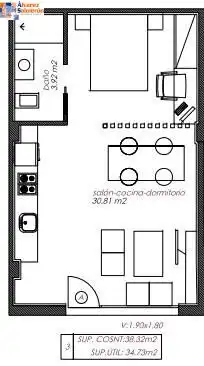 Study for sale in Granada  with Air Conditioner, Heating and Furnished