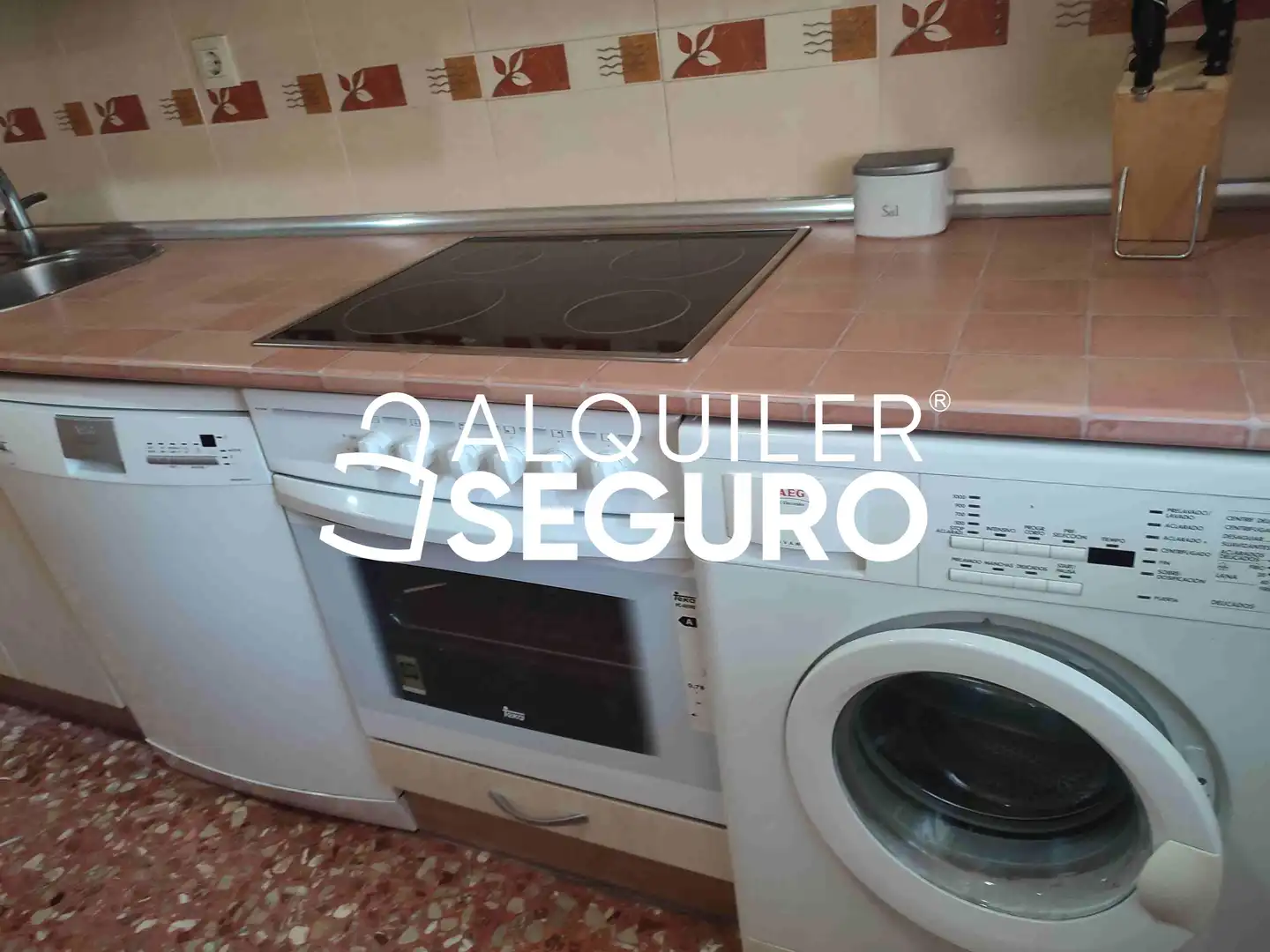Cocina de Piso de alquiler en Zaragoza con Aire acondicionado, Calefacción y Amueblado