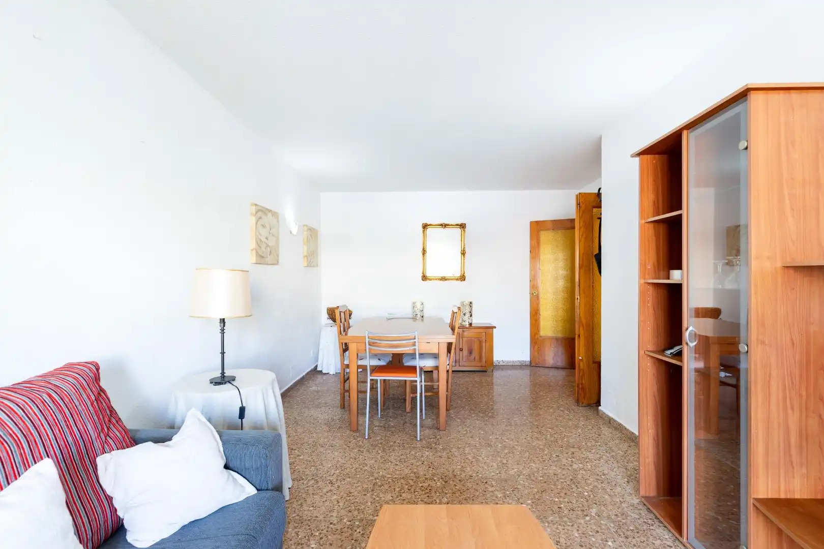 Sala de estar de Piso en venta en Calvià con Terraza, Amueblado y Balcón