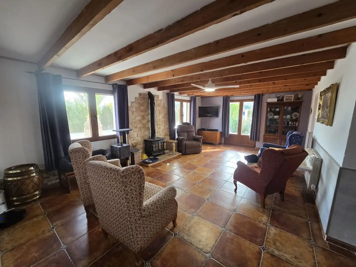 Sala de estar de Casa o chalet en venta en Villena con Jardín privado, Terraza y Piscina