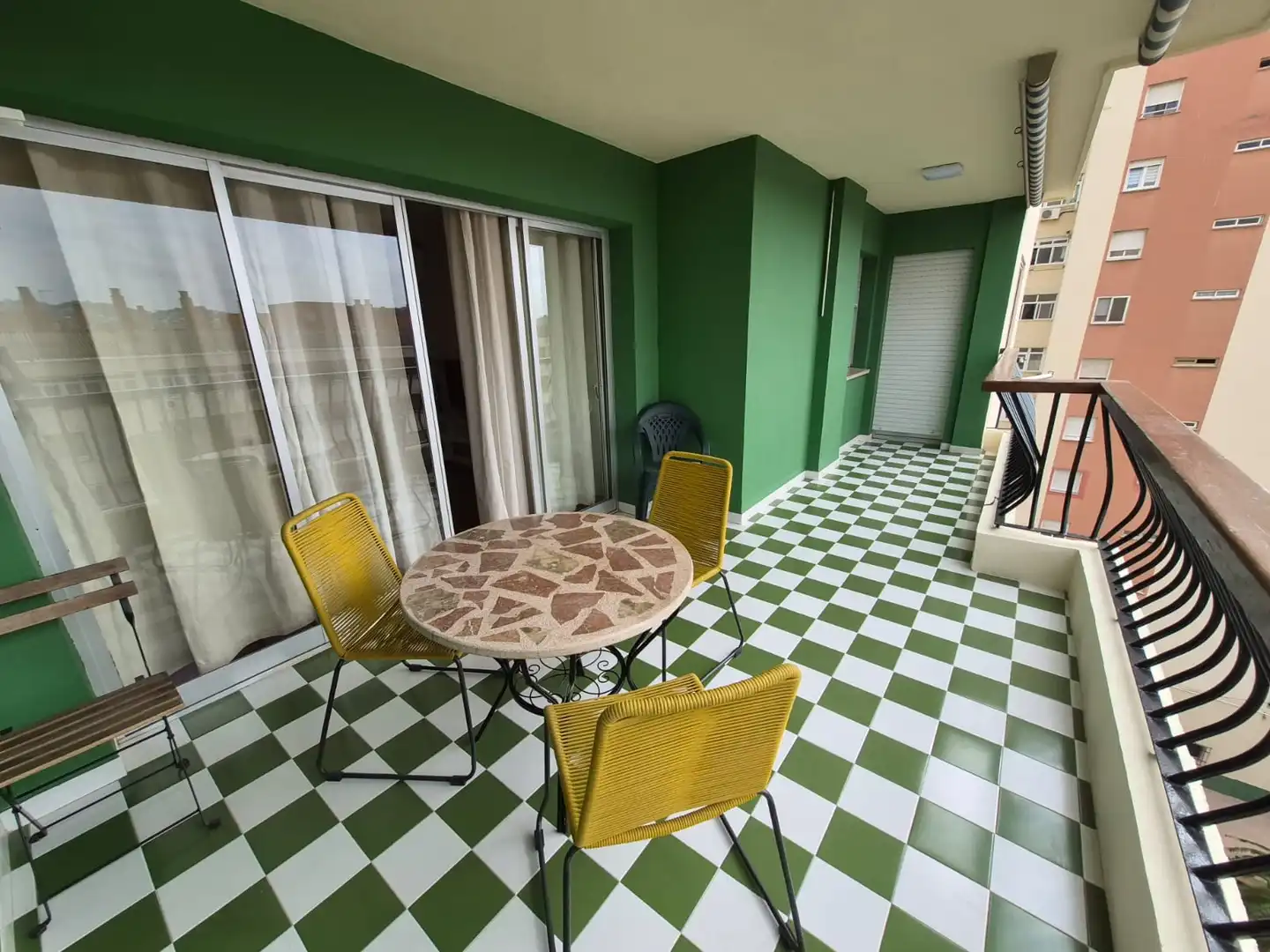 Terrasse von Wohnung zur Miete in Málaga mit Klimaanlage, Heizung und Terrasse
