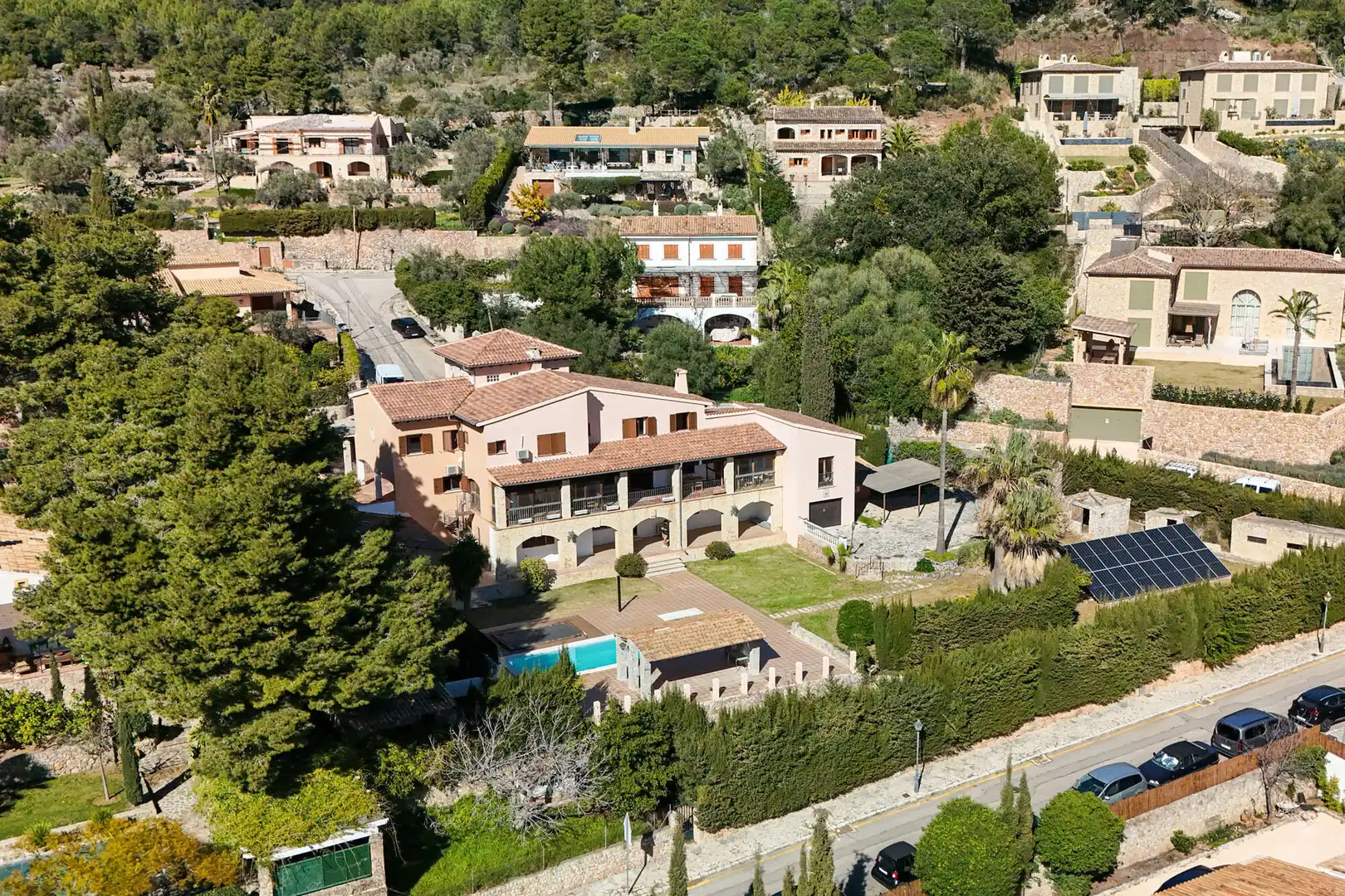 Exterior view of Houses for sale in Valldemossa  with Air Conditioner, Terrace and Furnished