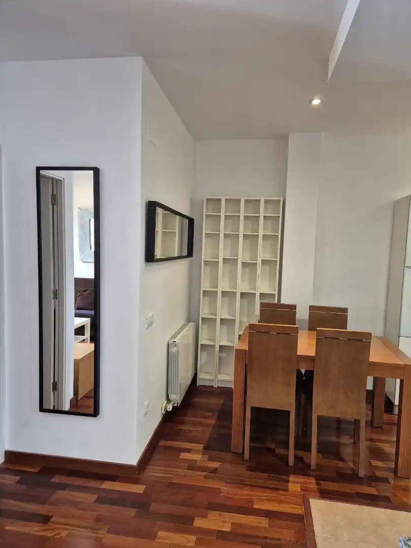 Dining room of Flat for sale in Barcelona  with Heating, Parquet flooring and Furnished