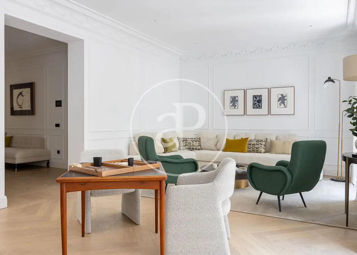 Sala d'estar de Pis en venda en Madrid amb Aire condicionat, Calefacció i Jardí privat
