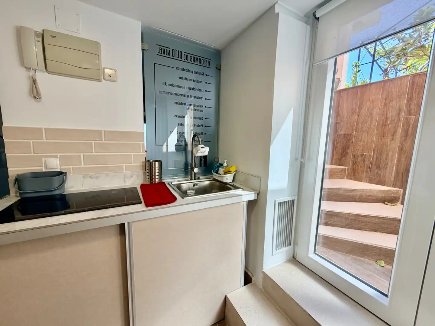 Cocina de Apartamento de alquiler en Torrelodones con Calefacción, Jardín privado y Terraza
