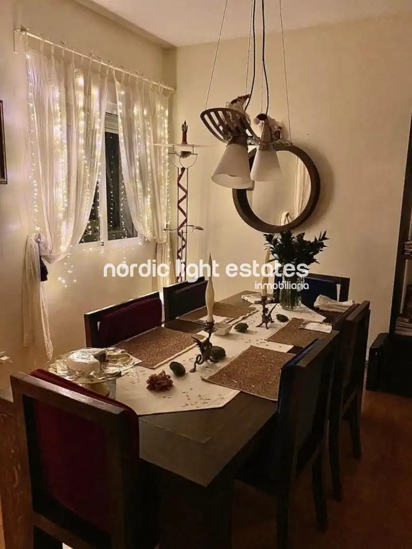 Dining room of Houses for sale in Viñuela  with Terrace, Swimming Pool and Furnished