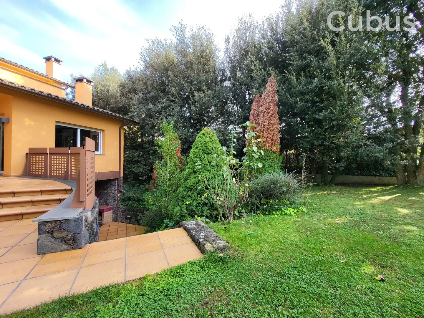 Garden of Houses for sale in Les Preses  with Air Conditioner, Heating and Terrace