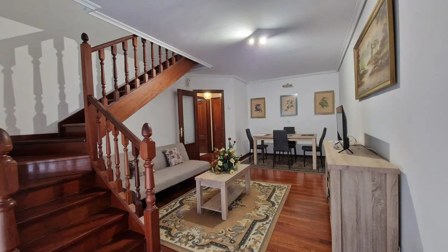 Living room of Flat for rent in Torrelavega   with Heating, Terrace and Furnished