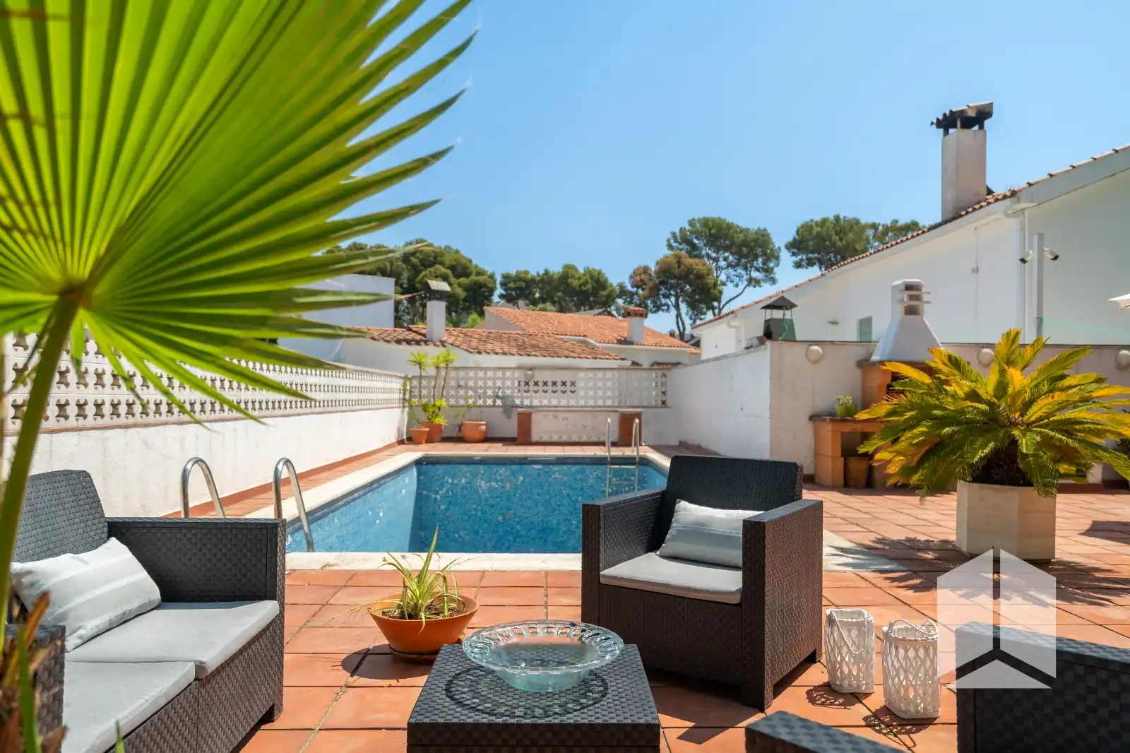 Piscina de Casa o xalet en venda en Castelldefels amb Terrassa, Piscina i Balcó