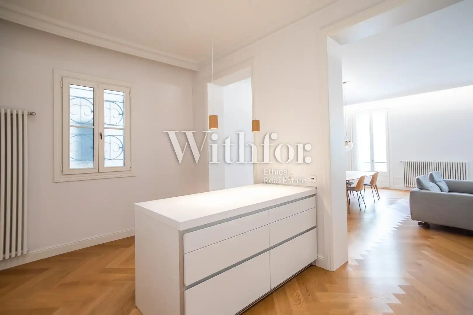 Kitchen of Flat for rent in Barcelona  with Air Conditioner, Heating and Terrace