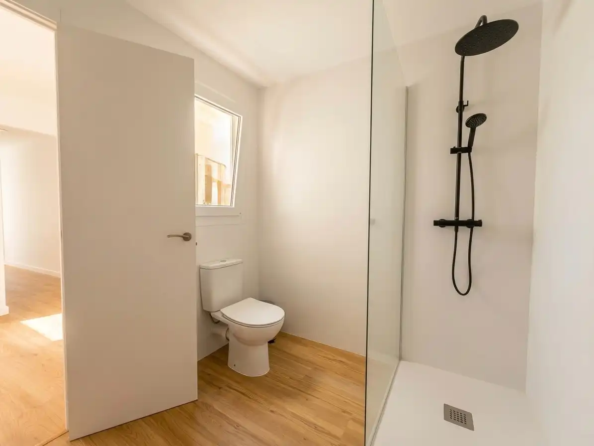 Badezimmer von Wohnung zum Verkauf in Vilafranca del Penedès mit Klimaanlage, Abstellraum und Balkon