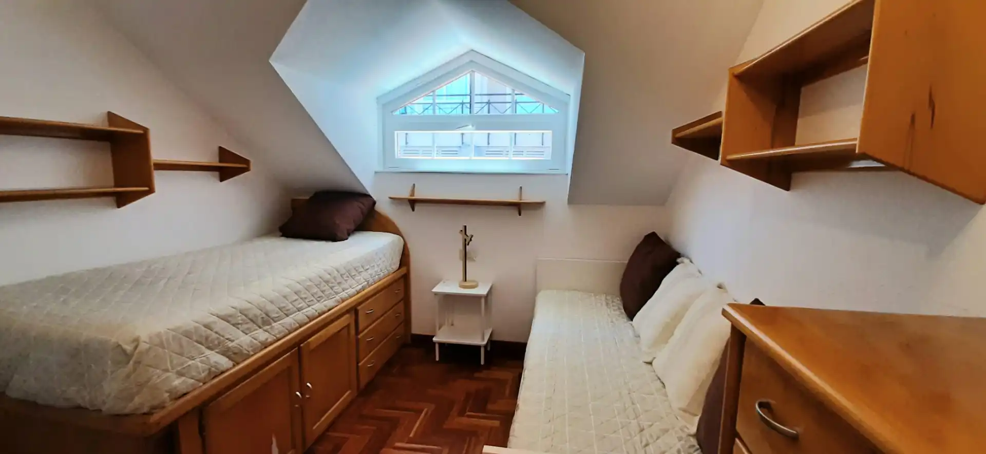 Bedroom of Attic for rent in Baiona  with Furnished, Balcony and Community pool