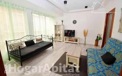 Living room of Flat for sale in Burriana / Borriana  with Storage room and Balcony